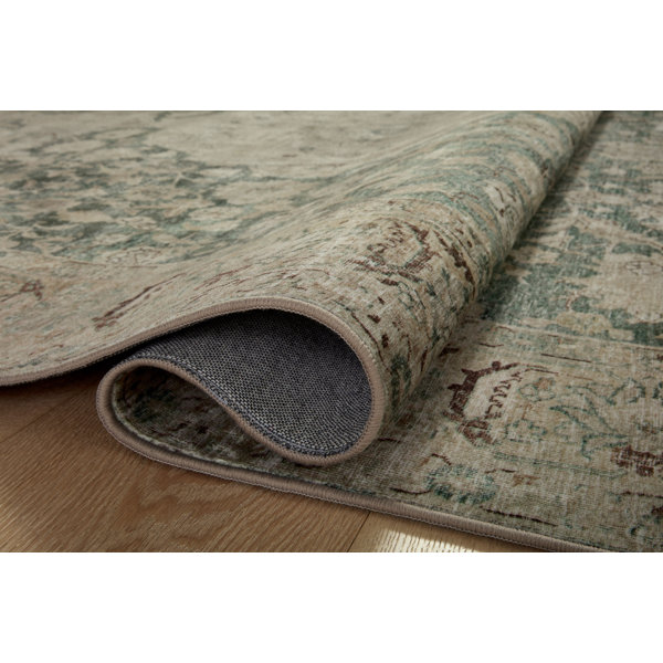 Magnolia Home By Joanna Gaines X Loloi Sinclair Machine Washable Jade